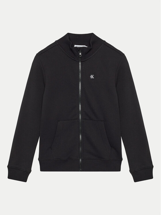 Calvin Klein Jeans Bluză Monogram Mini IU0IU00616 D Negru Regular Fit