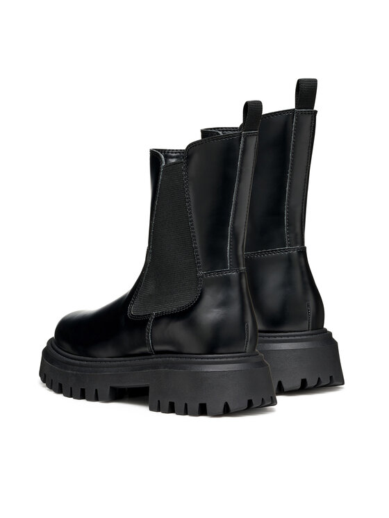 Geox Geox Schnürstiefeletten J Maquinnens J56M6D 0CNNH C9999 S Schwarz