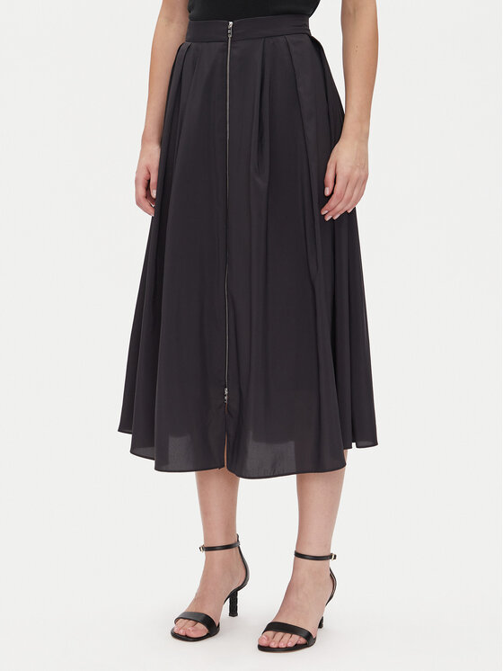DKNY DKNY Trapézová sukně P5AN7A13 Černá Loose Fit