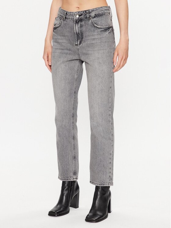 Liu Jo Jeans Hlače UF3019 D4488 Siva Relaxed Fit