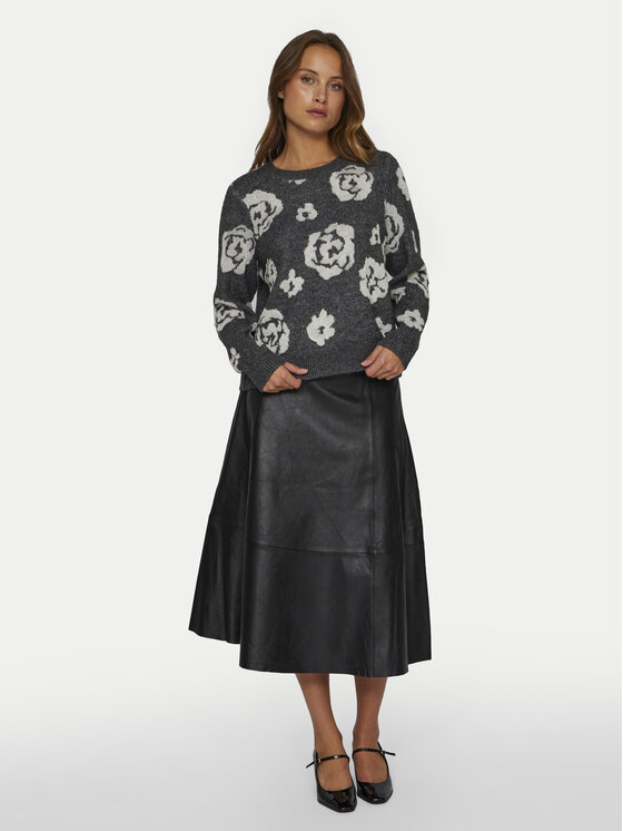 Vila Vila Pullover Siya 14099841 Grau Regular Fit