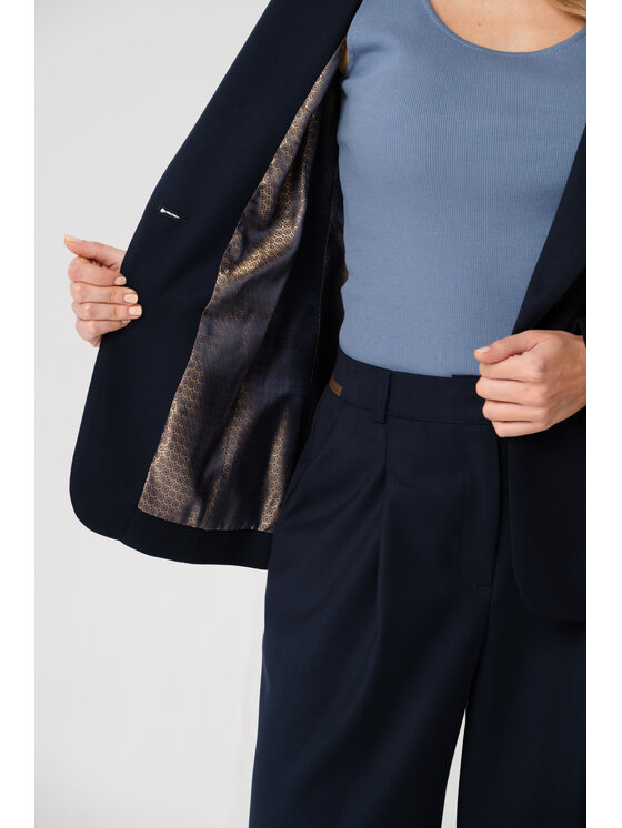 blue shadow blue shadow Marynarka Marietta Granatowy Regular Fit