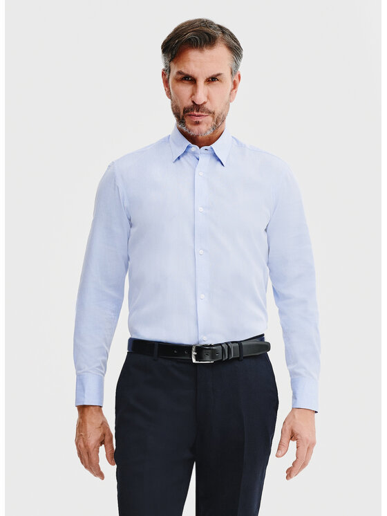 Pako Lorente Pako Lorente Koszula P25SN-1X-019 Niebieski Slim Fit