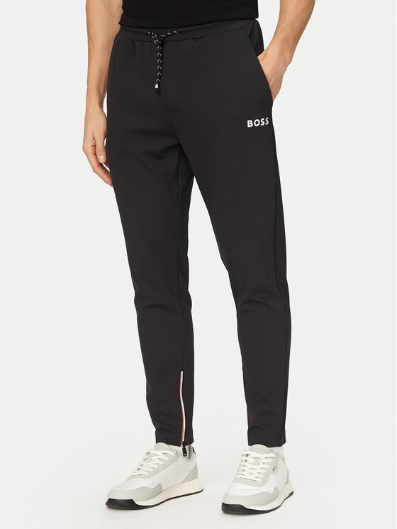 BOSS BOSS Pantaloni trening Toc Spin 50554379 Negru Regular Fit
