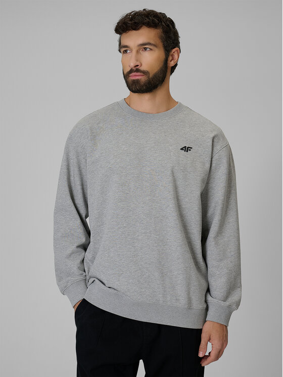 4F 4F Bluza NOS Szary jasny Regular Fit