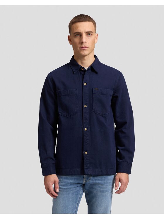 Lee Lee Koszula CAROLINA OVERSHIRT Niebieski Relaxed Fit