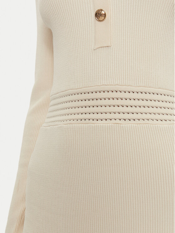 Morgan Morgan Φόρεμα υφασμάτινο 242-RMBROOK Εκρού Slim Fit