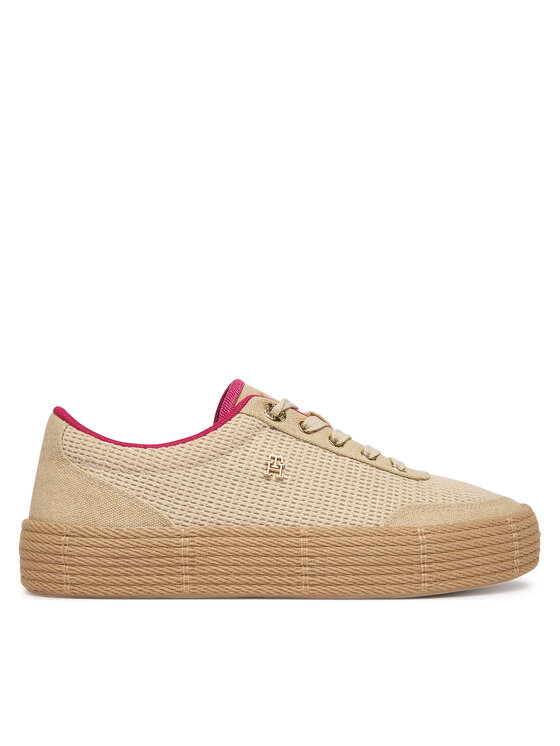 Tommy Hilfiger Tommy Hilfiger Espadrillas Th Foxing Platform Rope FW0FW09173 Beige