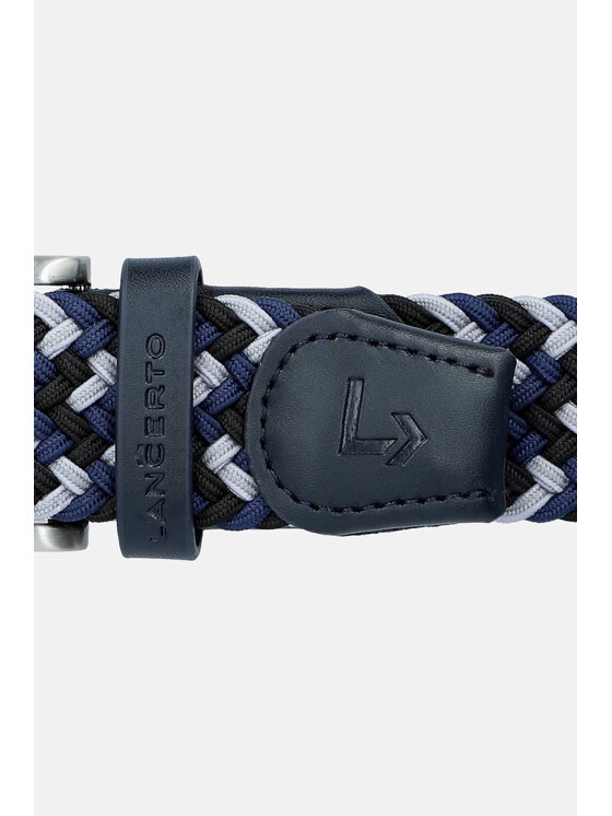 Lancerto Lancerto Pasek Męski Pleat PS090124000012 Granatowy
