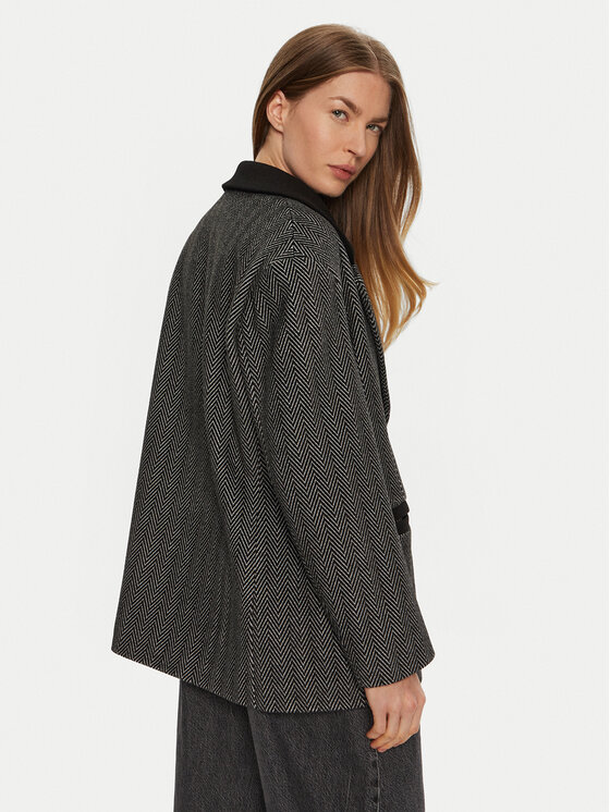 Haveone Haveone Marynarka JMY-M051 Czarny Regular Fit