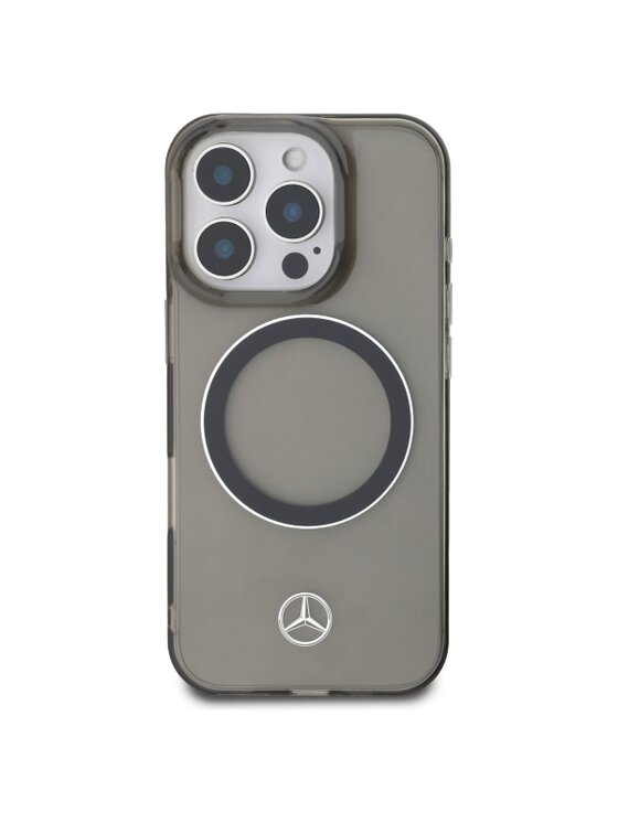 Mercedes-Benz Mercedes-Benz Etui na telefon Silver Ring MagSafe Czarny
