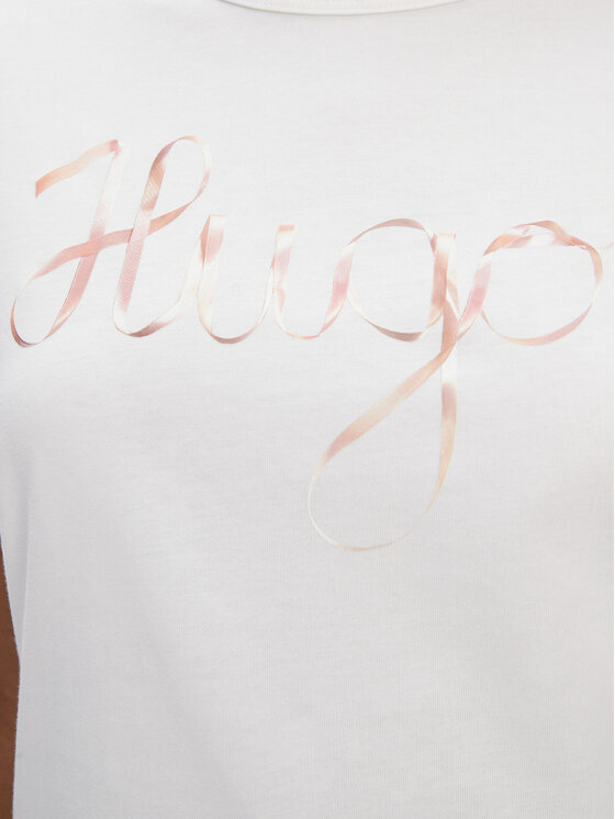 HUGO HUGO T-Shirt Damacia_5 50544868 Biały Regular Fit