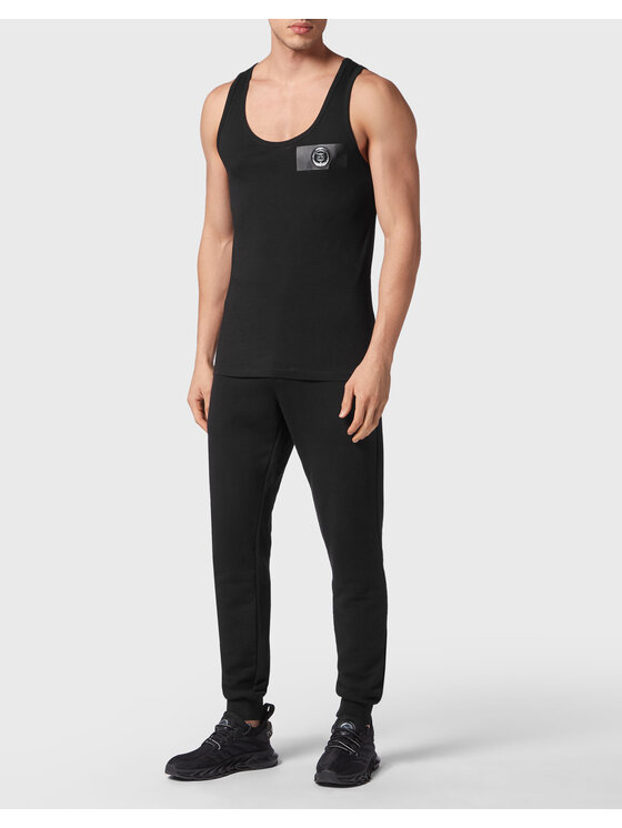 Plein Sport Plein Sport Tank top 1297 Czarny Regular Fit