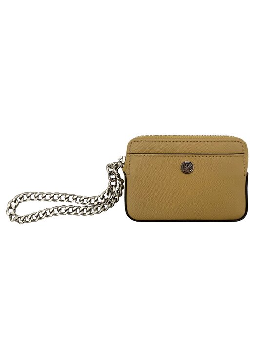 Portfel MICHAEL Michael Kors, Brązowy, JET SET TRAVEL MEDIUM CHAIN CARD CASE