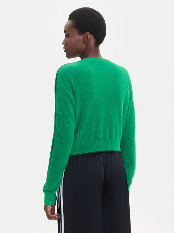 adidas adidas Kardigan Fluffy JW5177 Zielony Regular Fit