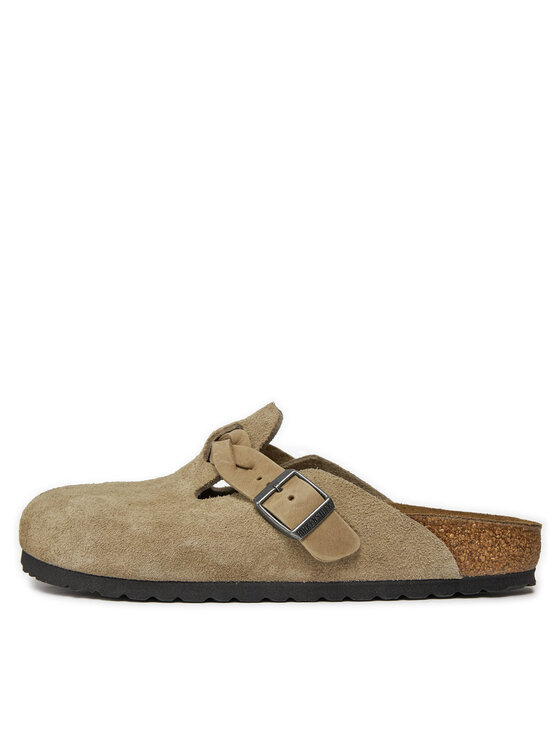 Birkenstock Birkenstock Klapki Boston Braided 1026694 Brązowy