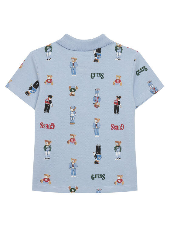 Guess Guess Polo N6RP01 KBV51 Svijetloplava Regular Fit