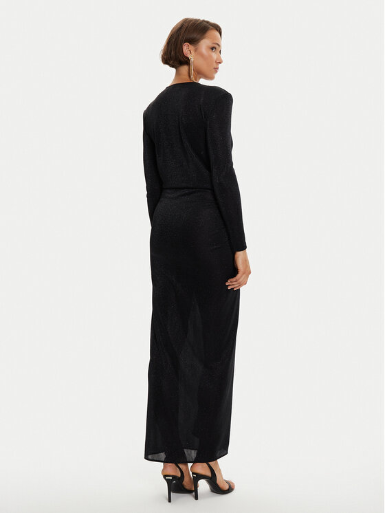 Simona Corsellini Simona Corsellini Večerní šaty A24CEAB045 Černá Slim Fit