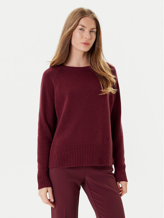 Marella Marella Svetr Celia 2523366215 Bordó Regular Fit