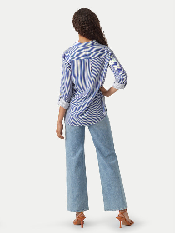 Vero Moda Vero Moda Košile Bumpy 10275283 Modrá Regular Fit