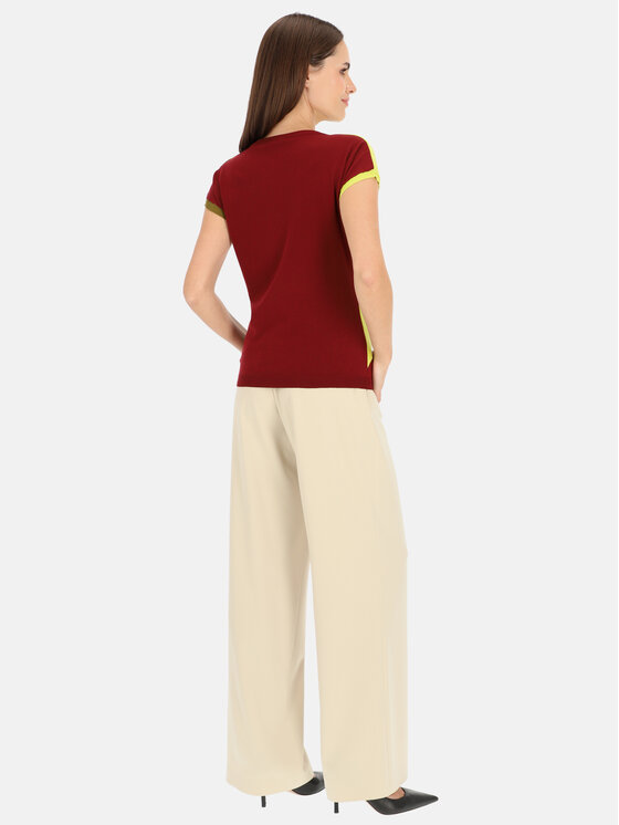 Potis & Verso Potis & Verso Bluzka Karolina Żółty Slim Fit