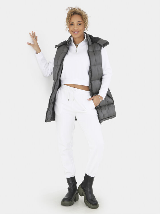 Brave Soul Brave Soul Bezrękawnik LJK-NEEMAGILET Szary Straight Fit