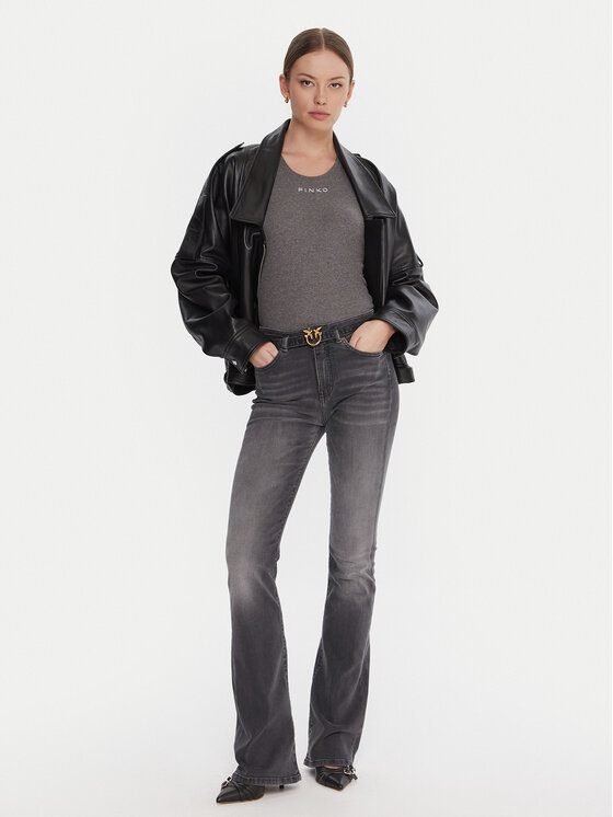 PINKO PINKO Jeans Flora 100166 A2S2 Grigio Flare Fit