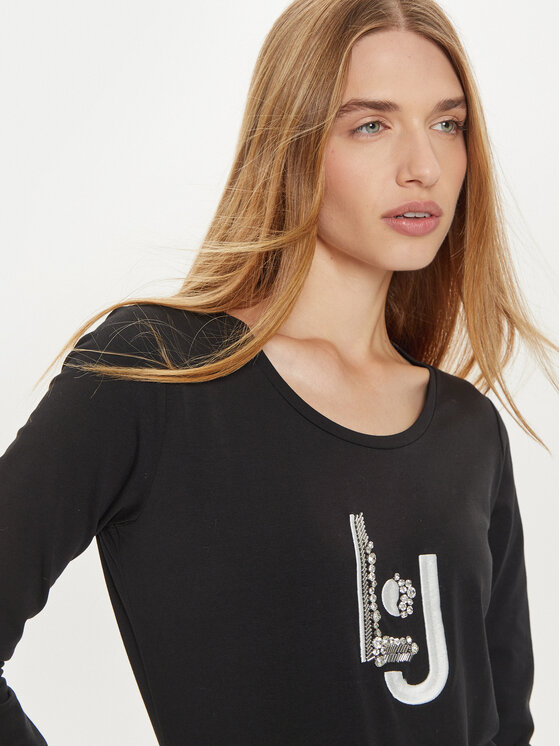 Liu Jo Sport Liu Jo Sport Μπλουζάκι TF4206 JS088 Μαύρο Regular Fit