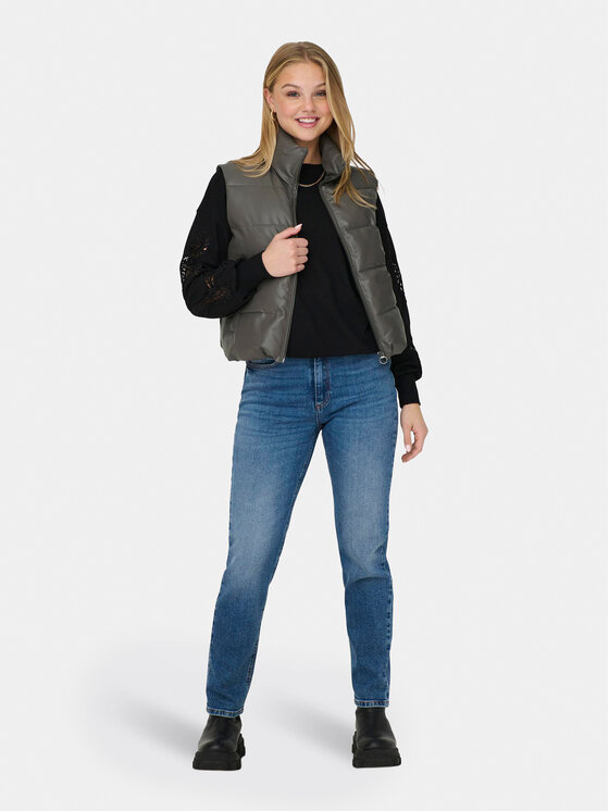 ONLY ONLY Sportovní vesta Anja 15316064 Šedá Regular Fit