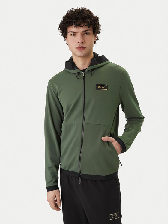 EA7 Emporio Armani Bluză 7M001335 AF16658 U7260 Verde Regular Fit