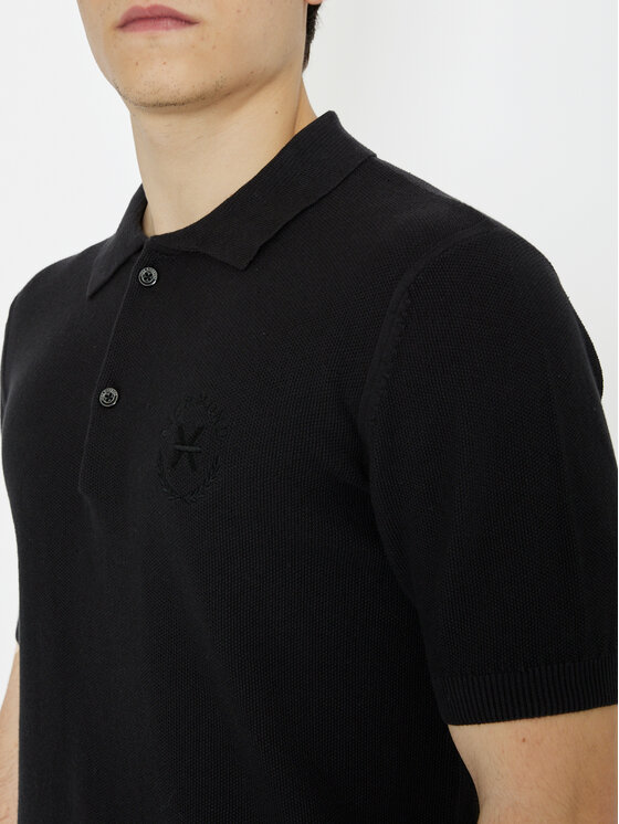 Richmond X Richmond X Тениска с яка и копчета Carena UMP24214PO Черен Regular Fit