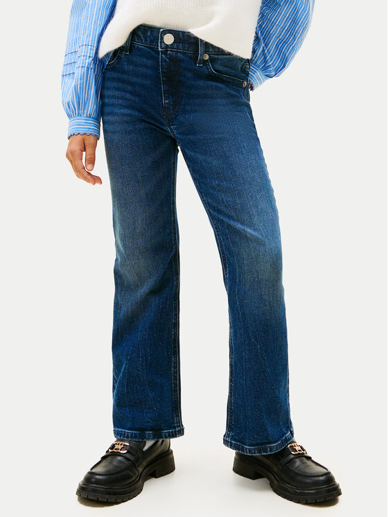 Tommy Hilfiger Blugi KG0KG08959 Bleumarin Flare Fit
