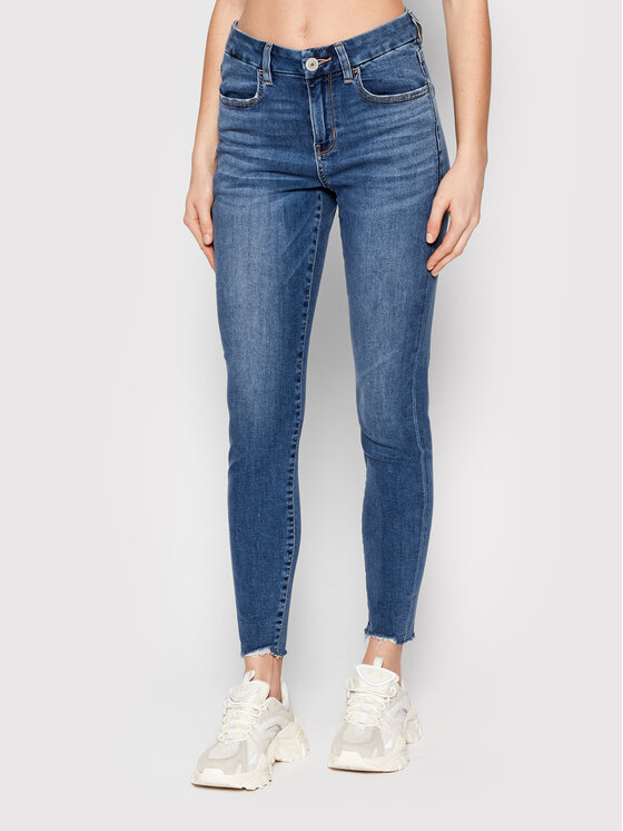 American Eagle Jeans hlače 043-4438-3542 Mornarsko modra Slim Fit
