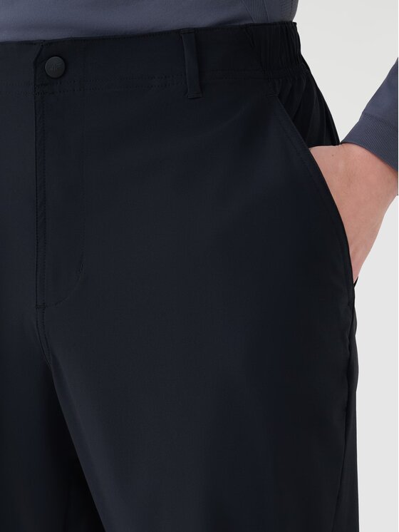 4F 4F Outdoorové nohavice 4FWSS25TFTRM0790-20S Čierna Regular Fit