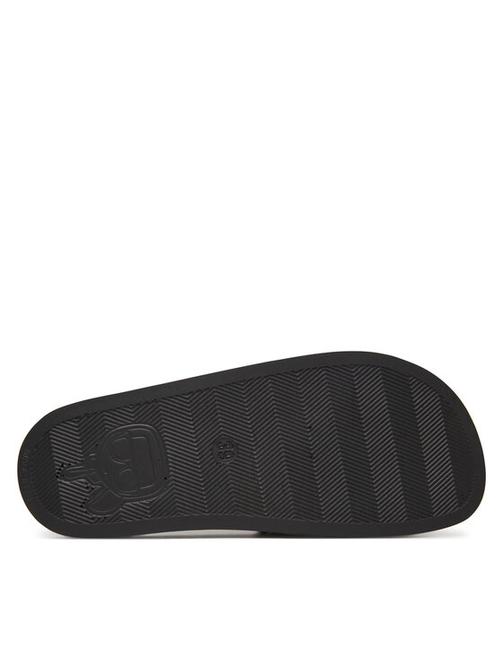 KARL LAGERFELD KARL LAGERFELD Şlapi KL80915 Negru