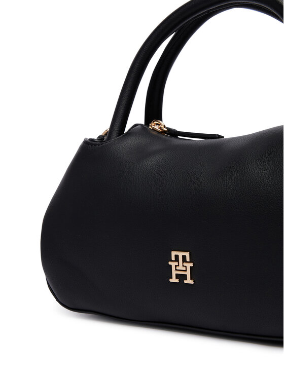 Tommy Hilfiger Tommy Hilfiger Τσάντα Th Logotape Mini Satchel AW0AW18743 Μαύρο