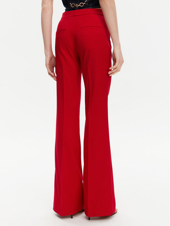 Morgan Morgan Pantaloni di tessuto 251-PECO.F Rosso Bootcut Fit
