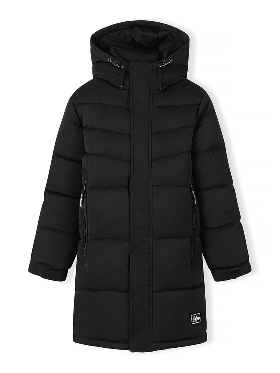 minoti minoti Kurtka zimowa 33COAT524 Czarny Longline Fit