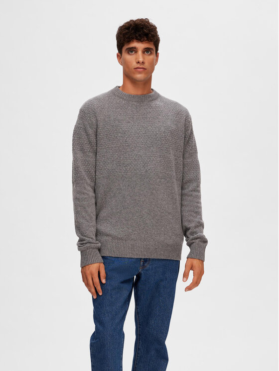 Selected Homme Selected Homme Светр 16090155 Сірий Regular Fit