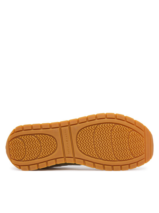 Tommy Hilfiger Tommy Hilfiger Sneakersy Th Chic Metallic Retro Runner FW0FW09191 Złoty
