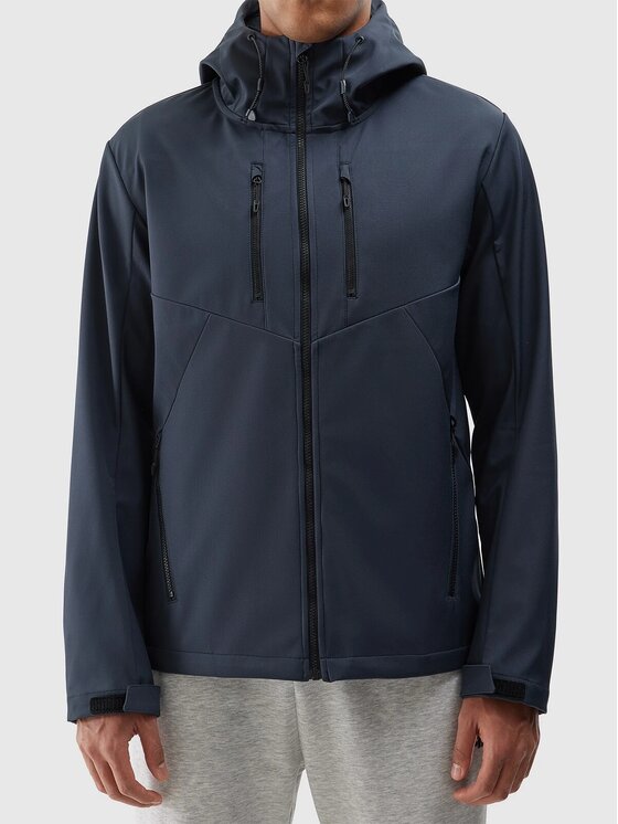 4F 4F Giacca softshell 4FWSS24 TSOFM224 23S CIEMNY SZARY XL Grigio Regular Fit