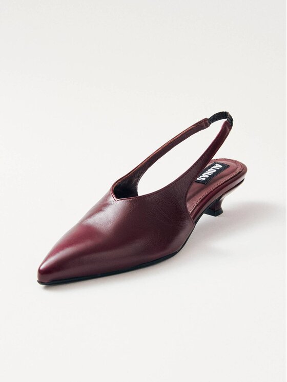 ALOHAS ALOHAS Sandały Eros Burgundy Leather Pumps Bordowy