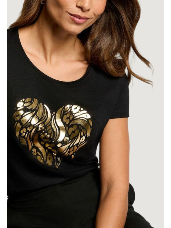 Morgan De Toi Morgan De Toi T-shirt 261-DINOU Nero Casual Fit