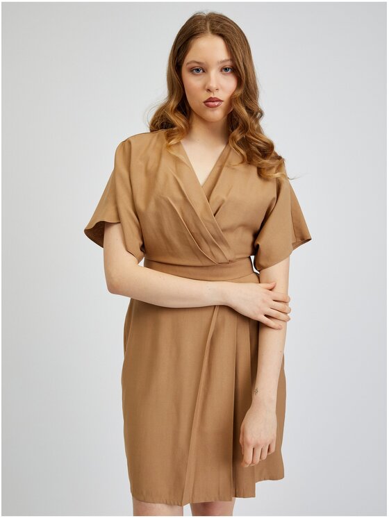 Orsay Orsay Sukienka 410250080000__42 Brązowy Regular Fit