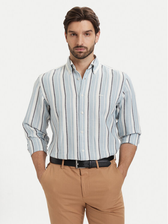 BOSS Cămașă Ricoplus 50559324 Colorat Regular Fit