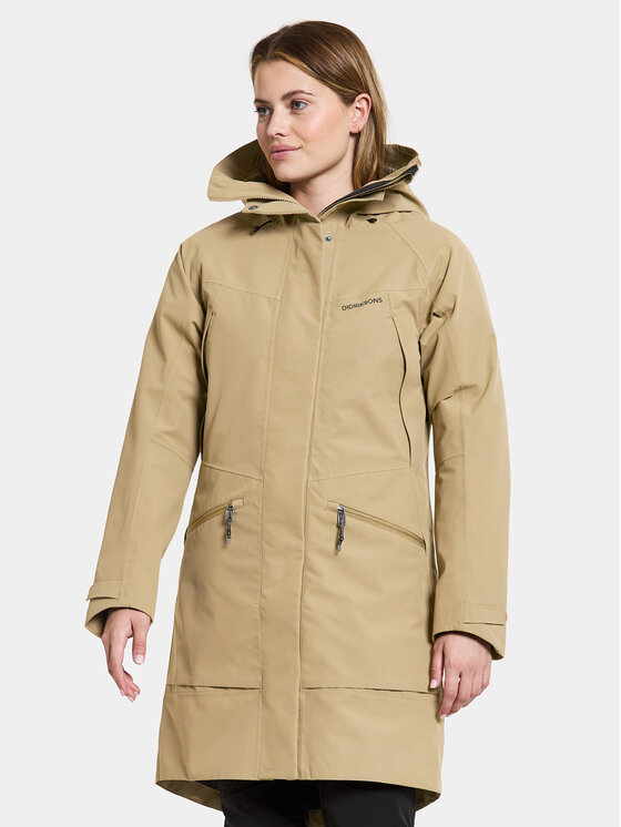 Didriksons Parka Ilma Wns Parka 8 504813 Bēšs Regular Fit