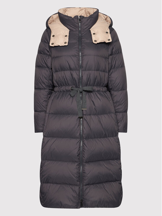 Cappellini Cappellini Пухено яке M24396 6098C Сив Regular Fit