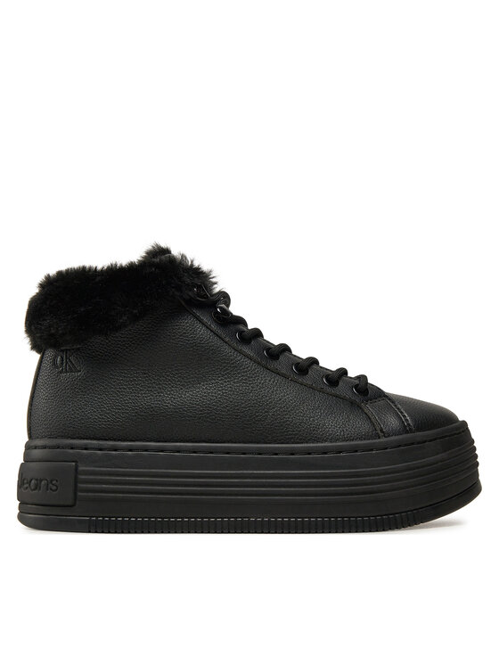 Calvin Klein Jeans Členková obuv Bold Platf Low Laceup Mg YW0YW01590 Čierna