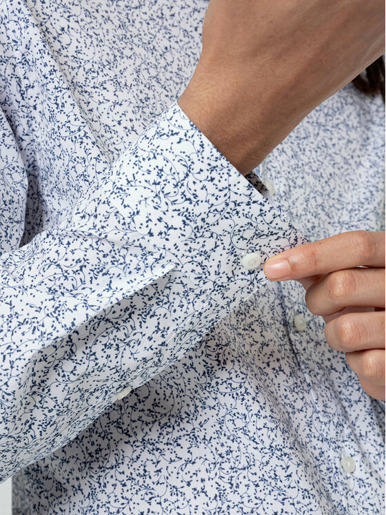 HUGO Hugo Marškiniai Erondo 50450025 Balta Extra Slim Fit