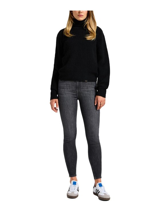 Lee Lee Jeansy 112355551 Szary Skinny Fit